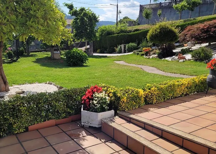 別荘 Casa Tarrio Con Piscina - Santiago De Compostela *