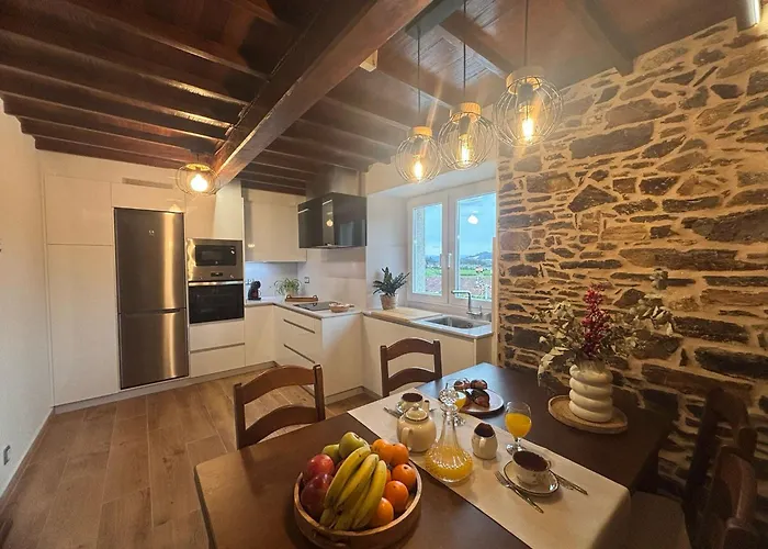 別荘 Casa Tarrio Con Piscina - Santiago De Compostela *